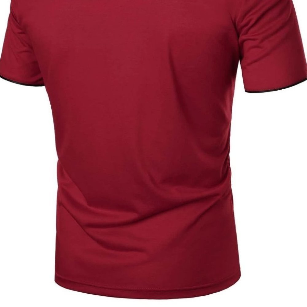 Red Mens Polo Shirt - Picture 4 of 7